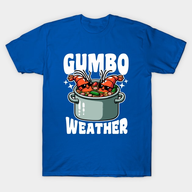 Gumbo Weather Cool Crawfish T-Shirt by DetourShirts